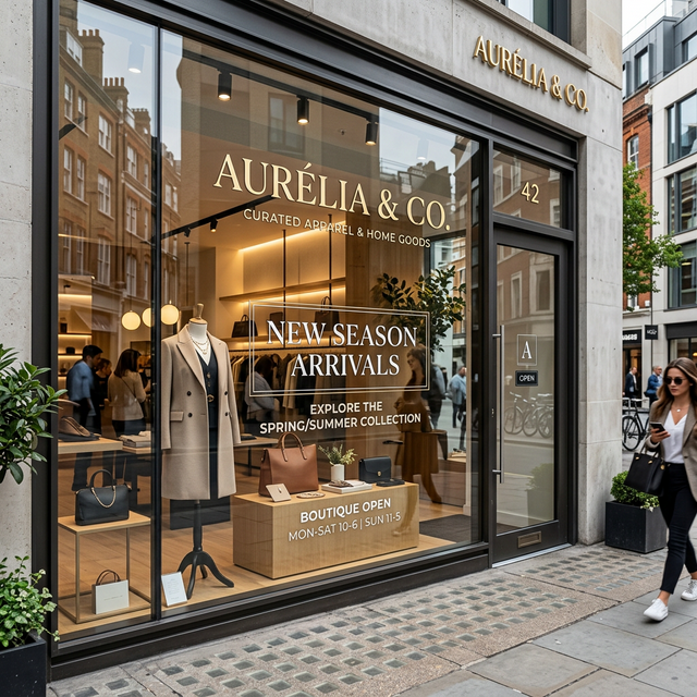 Schaufenster Beklebung